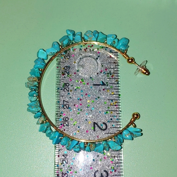 Persimmon | Semiprecious Stones |Hoop earrings - Picture 7 of 10